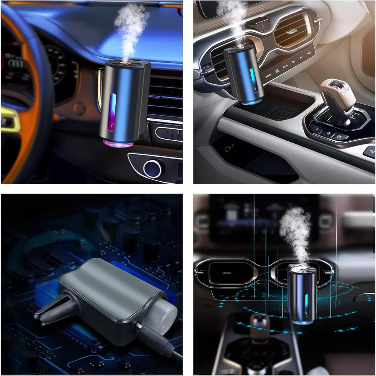 diffuser αυτοκινήτου usb με led